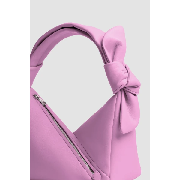 Leather bag in Candy Pink - Image 2