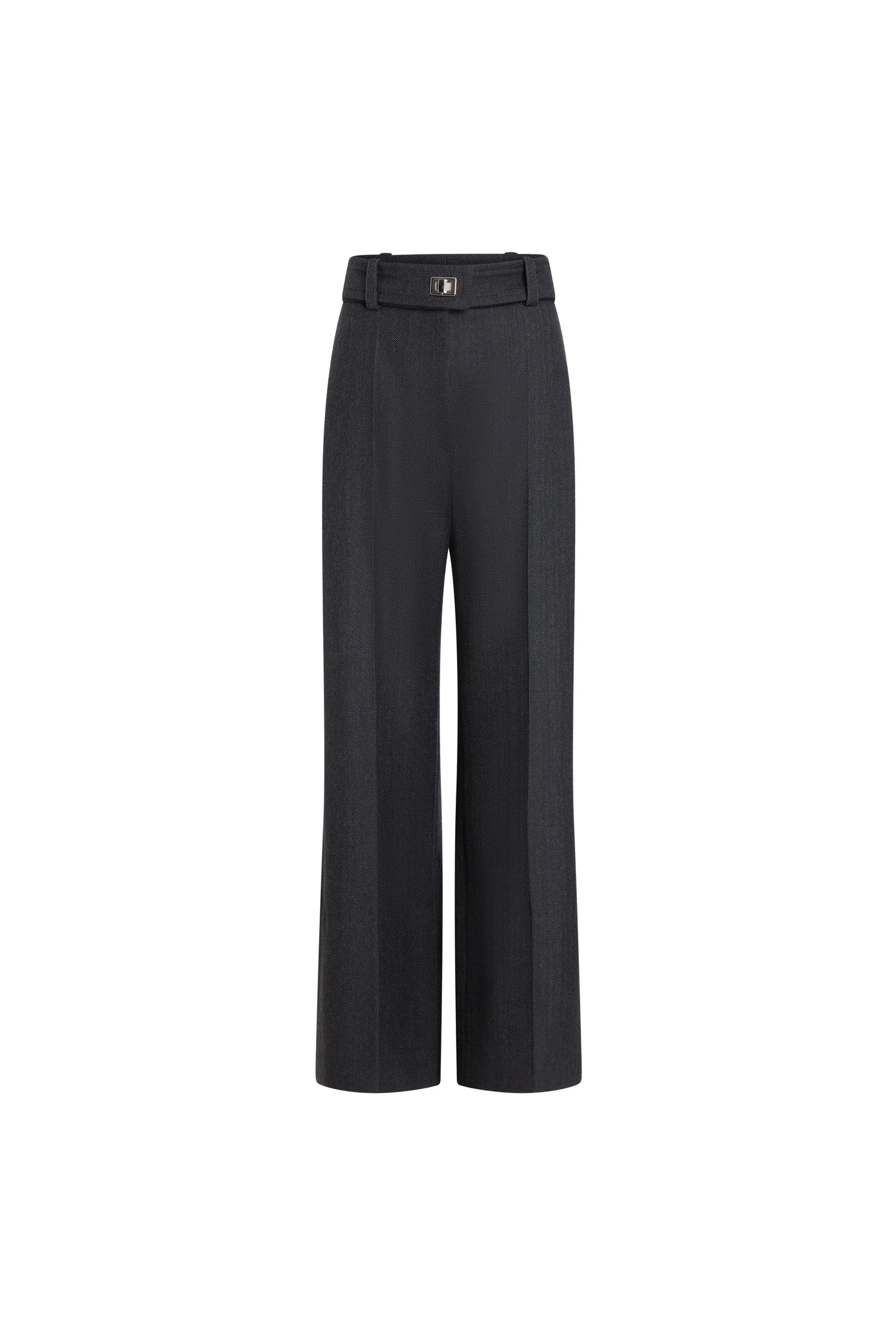 Patou Lock flared tailored trousers in Mercury wool | Pants | Luxury Shoes Patou Lock flared tailored trousers in Mercury wool