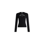 Patou Long-sleeve T-shirt in Black organic cotton