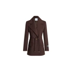 Patou Longline single-breasted jacket in Smoked Ebony sustainable technical wool
