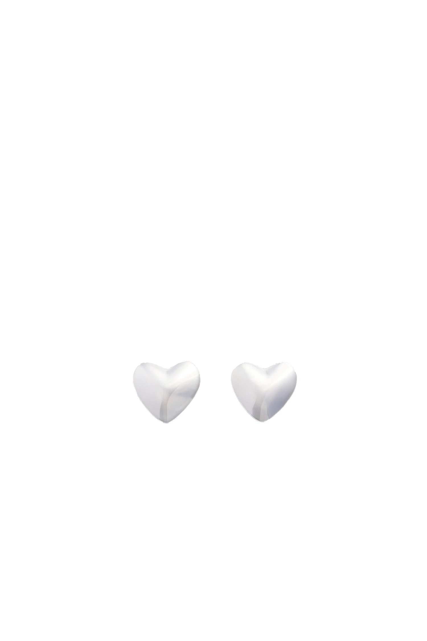 Patou M heart clip-on earrings | Buy Designer Jewellery at Luxury Shoes Patou M heart clip-on earrings in Silver