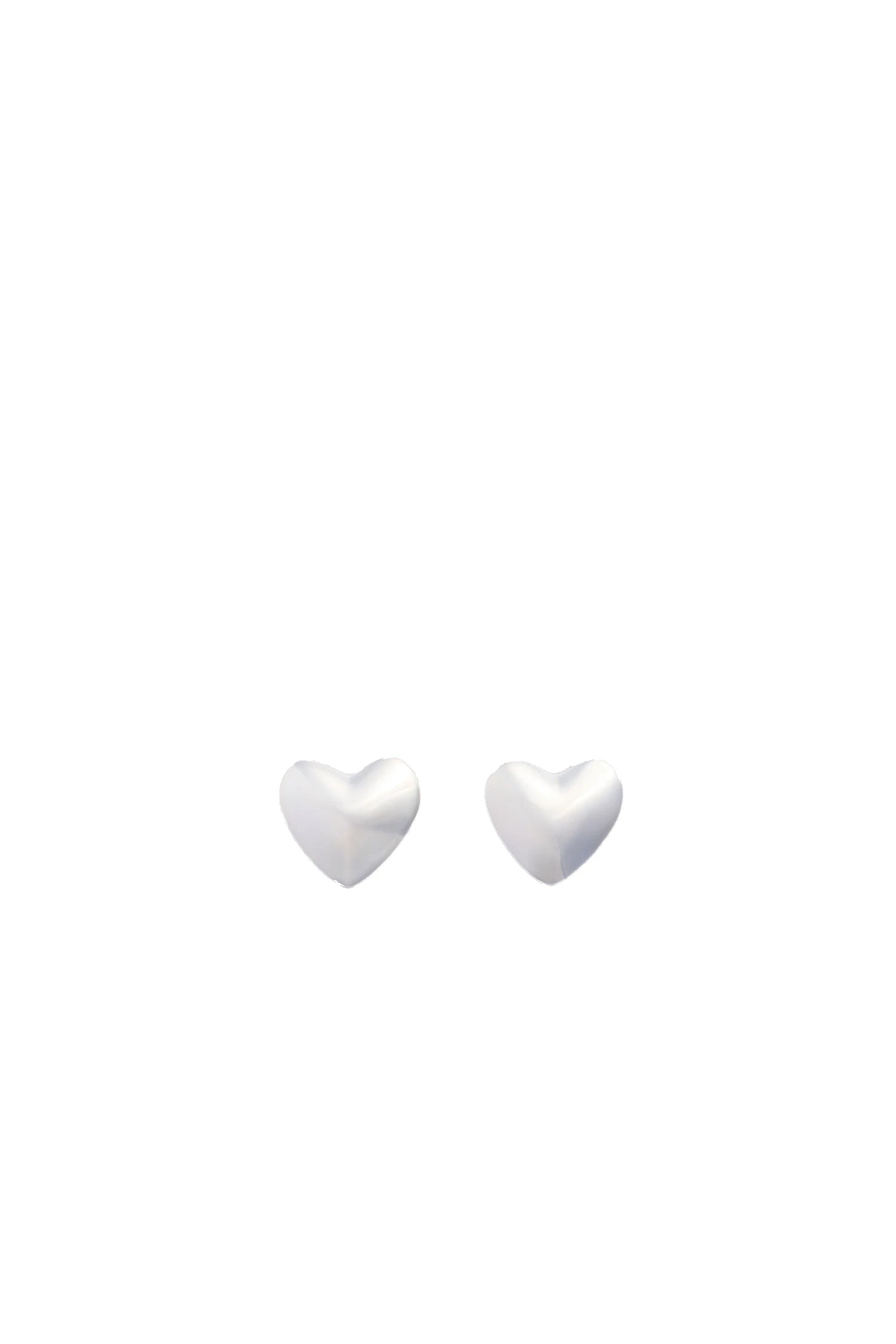 Patou M heart stud earrings | Buy Designer Jewellery at Luxury Shoes Patou M heart stud earrings in Silver