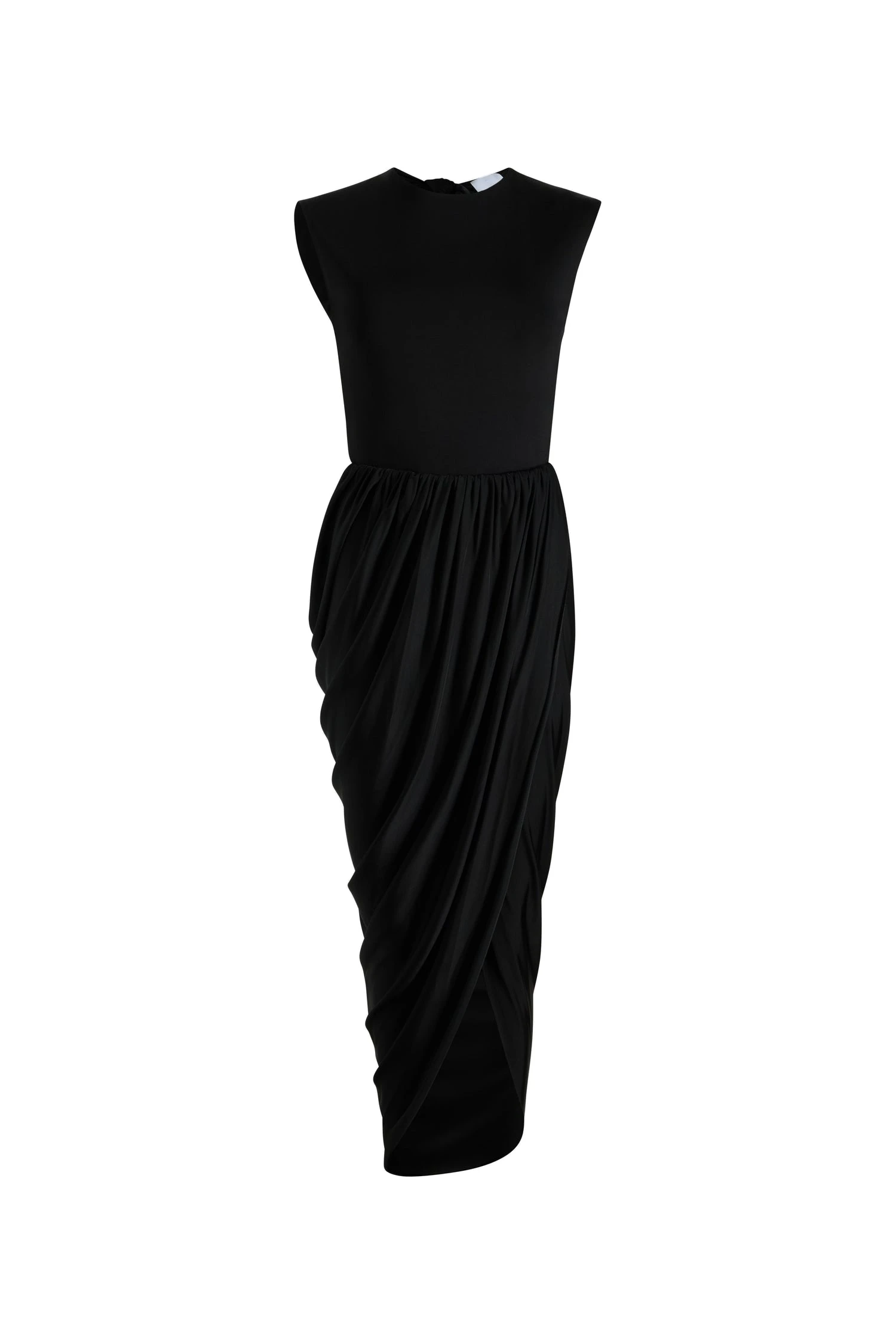 Patou Open back dress in stretch jersey | Luxury Shoes Patou Open back dress in Black stretch jersey
