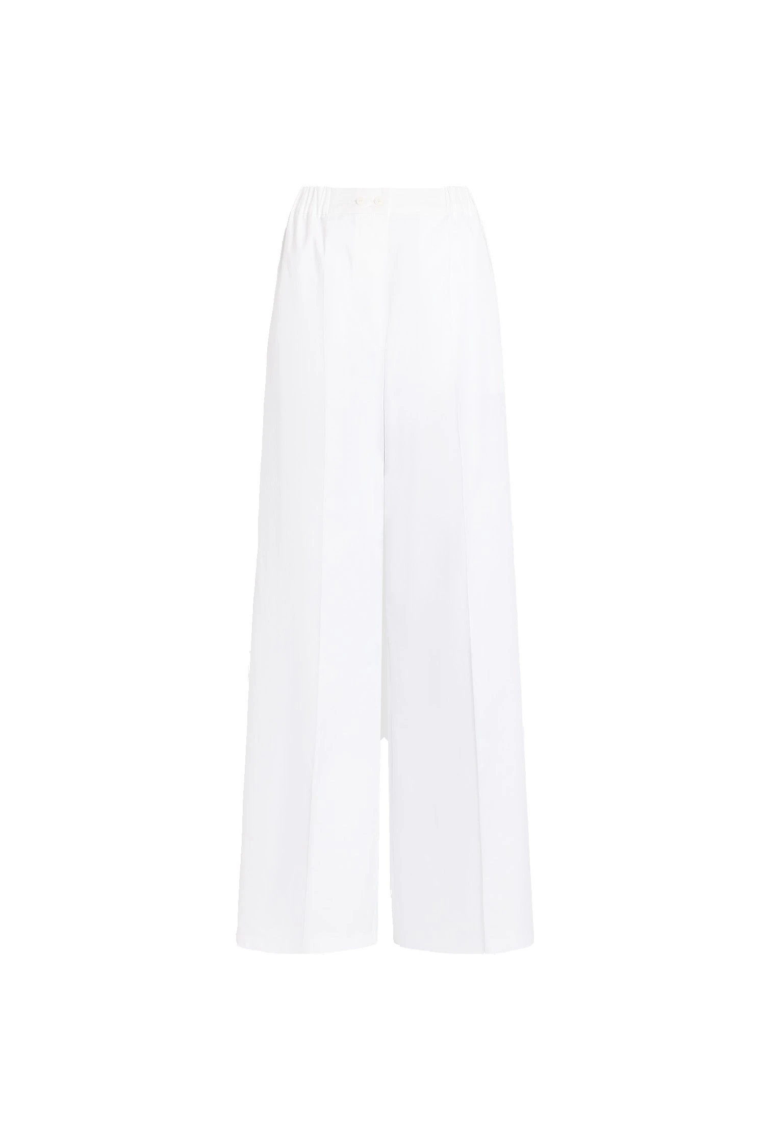 Patou Organic cotton elasticated waist trousers in White | Pants | Luxury Shoes Patou Organic cotton elasticated waist trousers in White