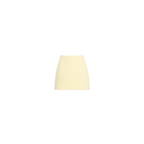 Patou Organic cotton iconic mini skirt in Limelight