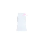 Patou Organic cotton knot strap tank top in White