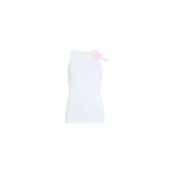 Patou Organic cotton knot strap tank top in White