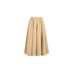 Patou Organic cotton maxi voluminous skirt in Sand