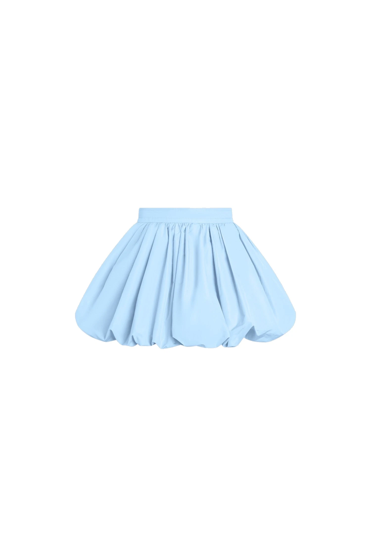 Patou Organic cotton mini bloomer skirt in Riviera Blue | Skirts | Luxury Shoes Patou Organic cotton mini bloomer skirt in Riviera Blue