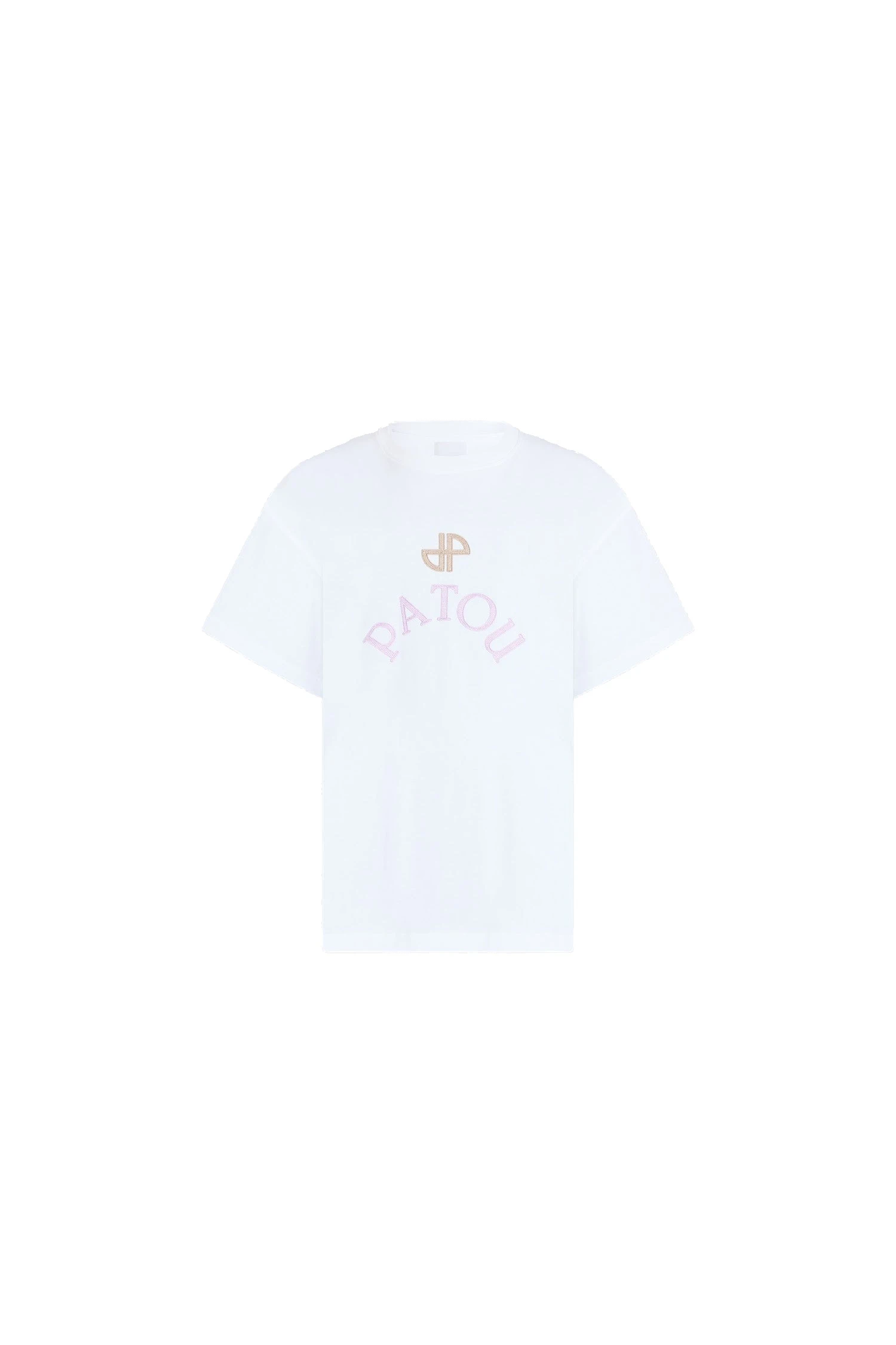 Patou Organic cotton oversized T-shirt in White | Tops | Luxury Shoes Patou Organic cotton oversized T-shirt in White