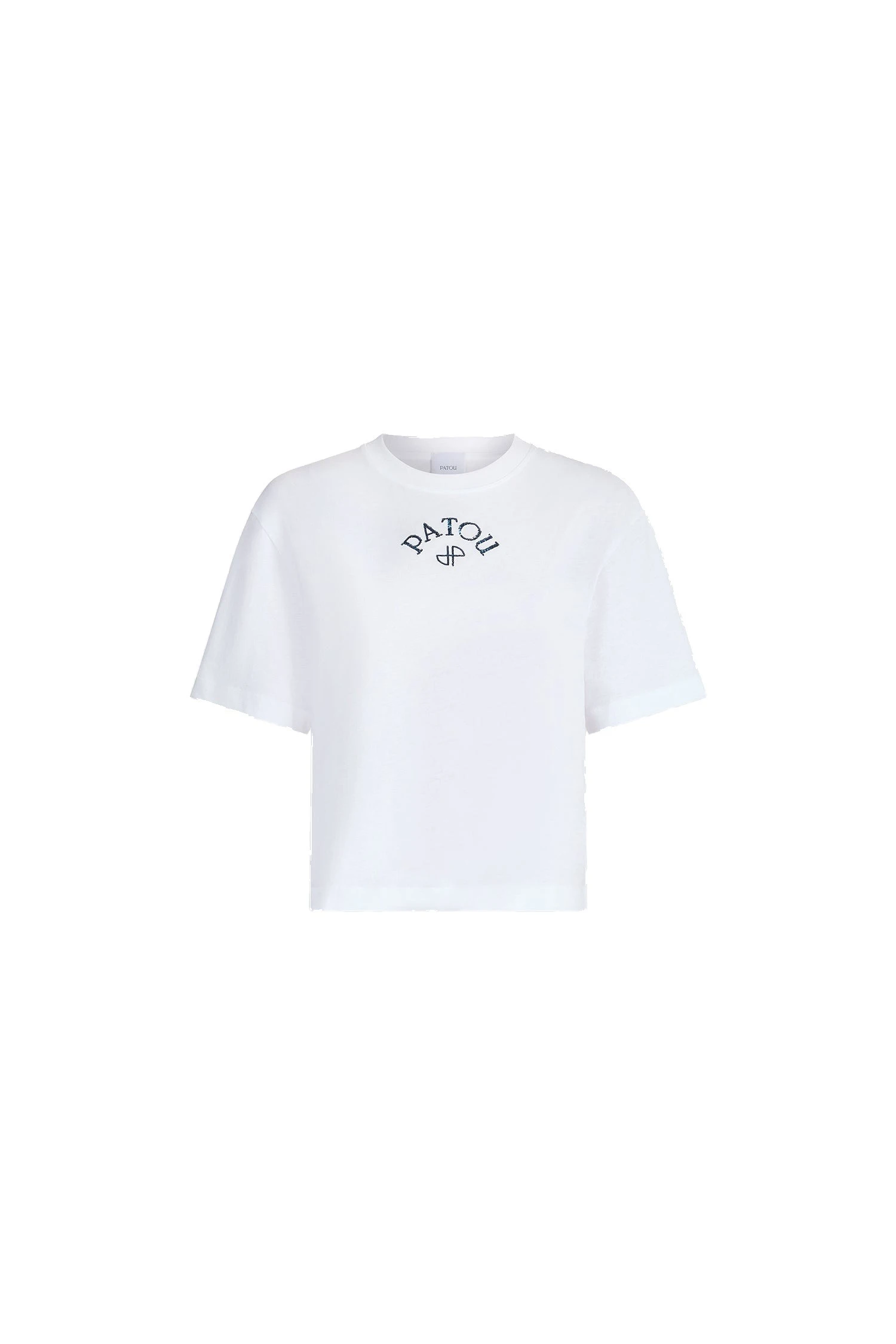 Patou Organic cotton polo T-shirt | Buy Designer Tops at Luxury Shoes Patou Organic cotton polo T-shirt in White