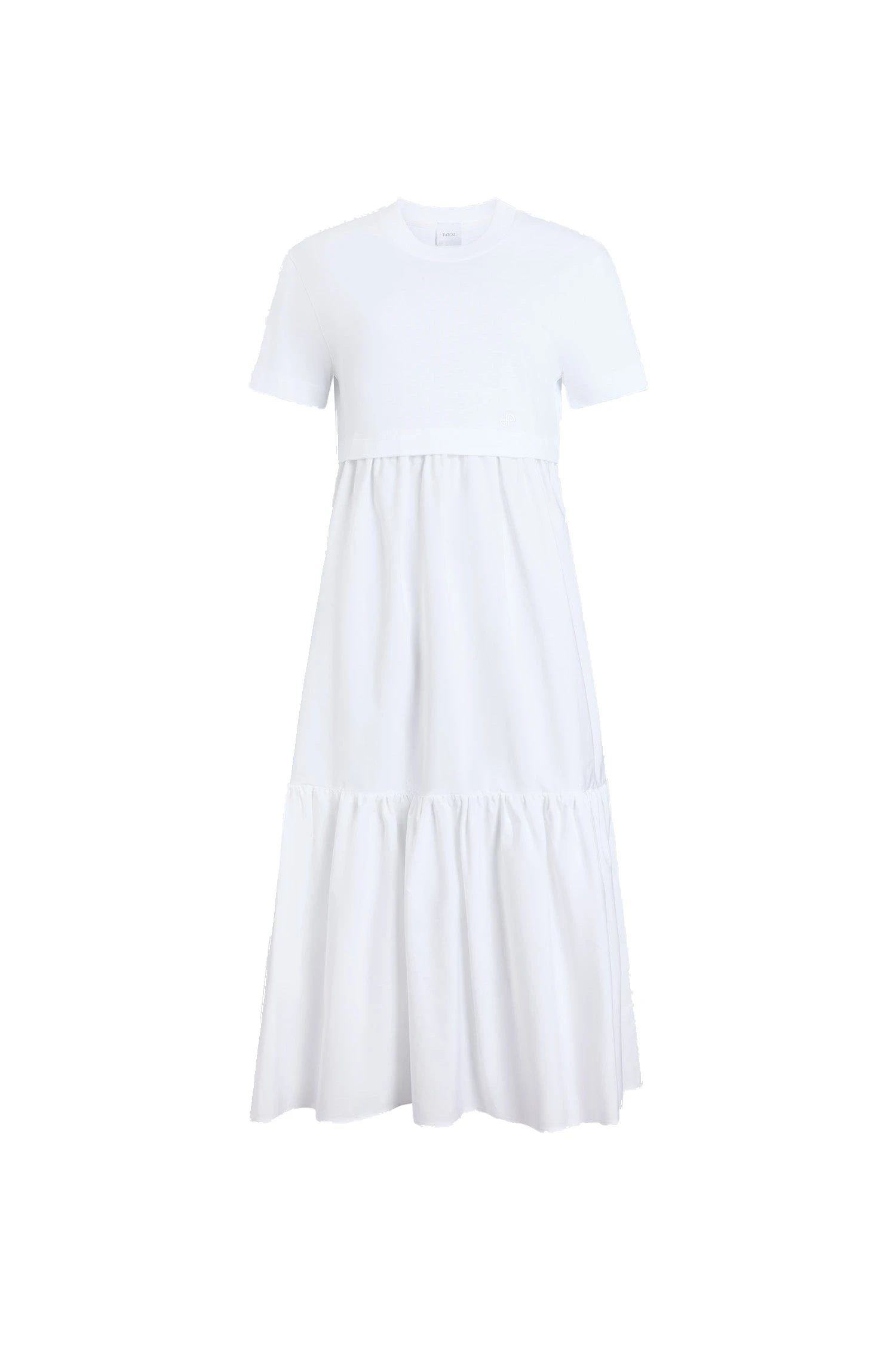Patou Organic cotton poplin volume midi dress | Luxury Shoes Patou Organic cotton poplin volume midi dress in White