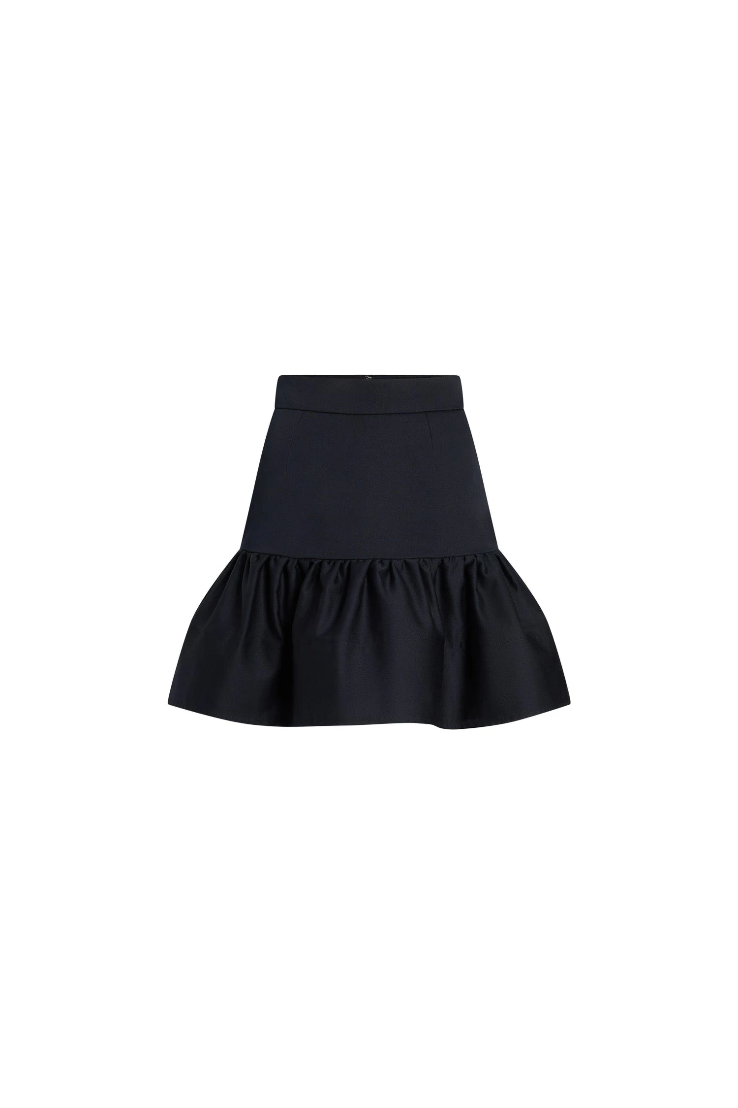 Patou Organic cotton ruffled mini skirt | Luxury Shoes Patou Organic cotton ruffled mini skirt in Night Blue