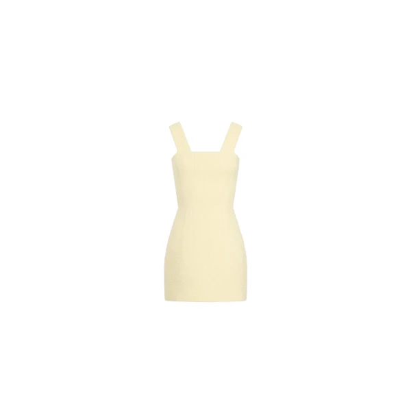 Organic cotton short strappy dress in Limelight