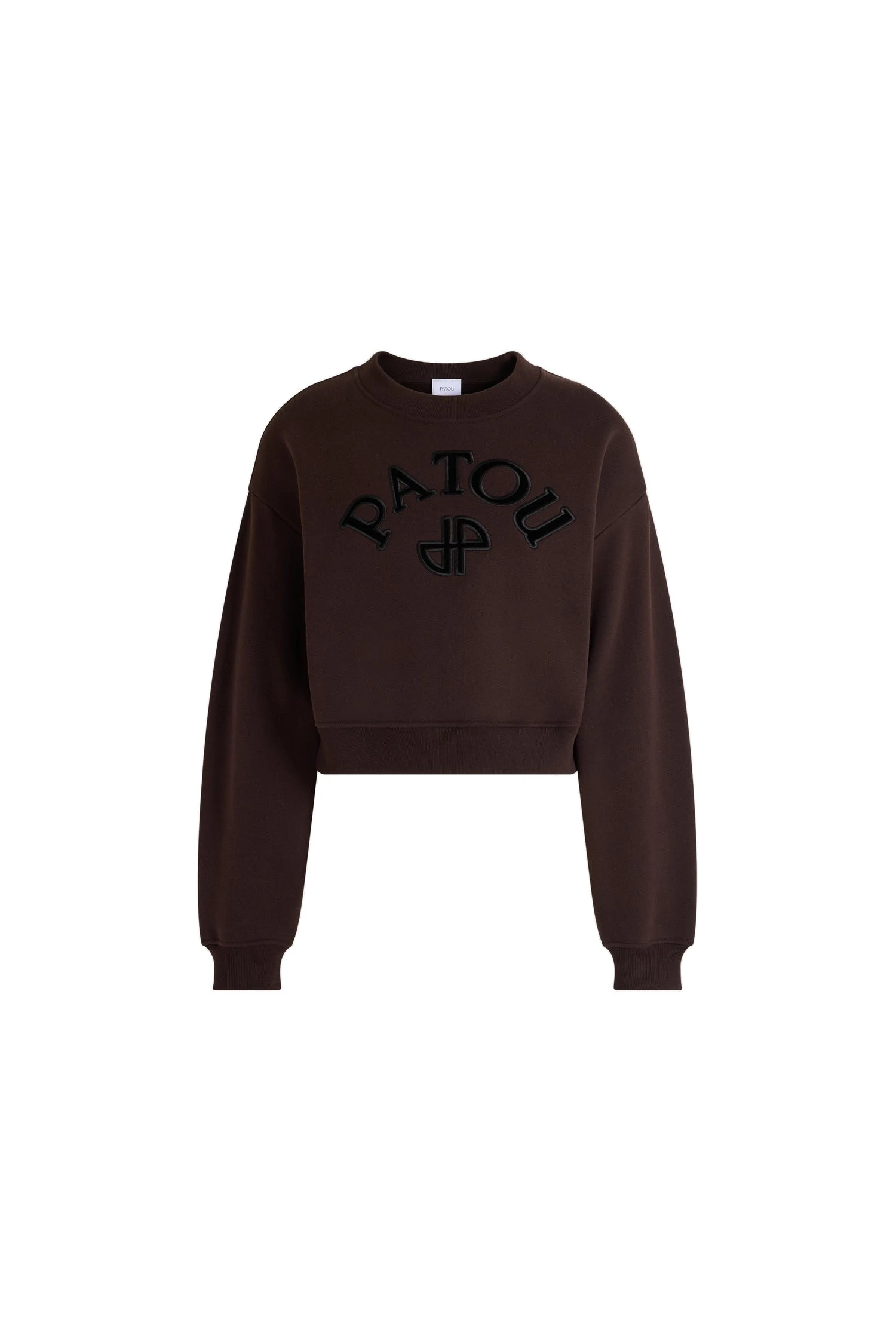 Patou Organic cotton sweatshirt | Buy Designer Tops at Luxury Shoes Patou Organic cotton sweatshirt in Winter Mocha