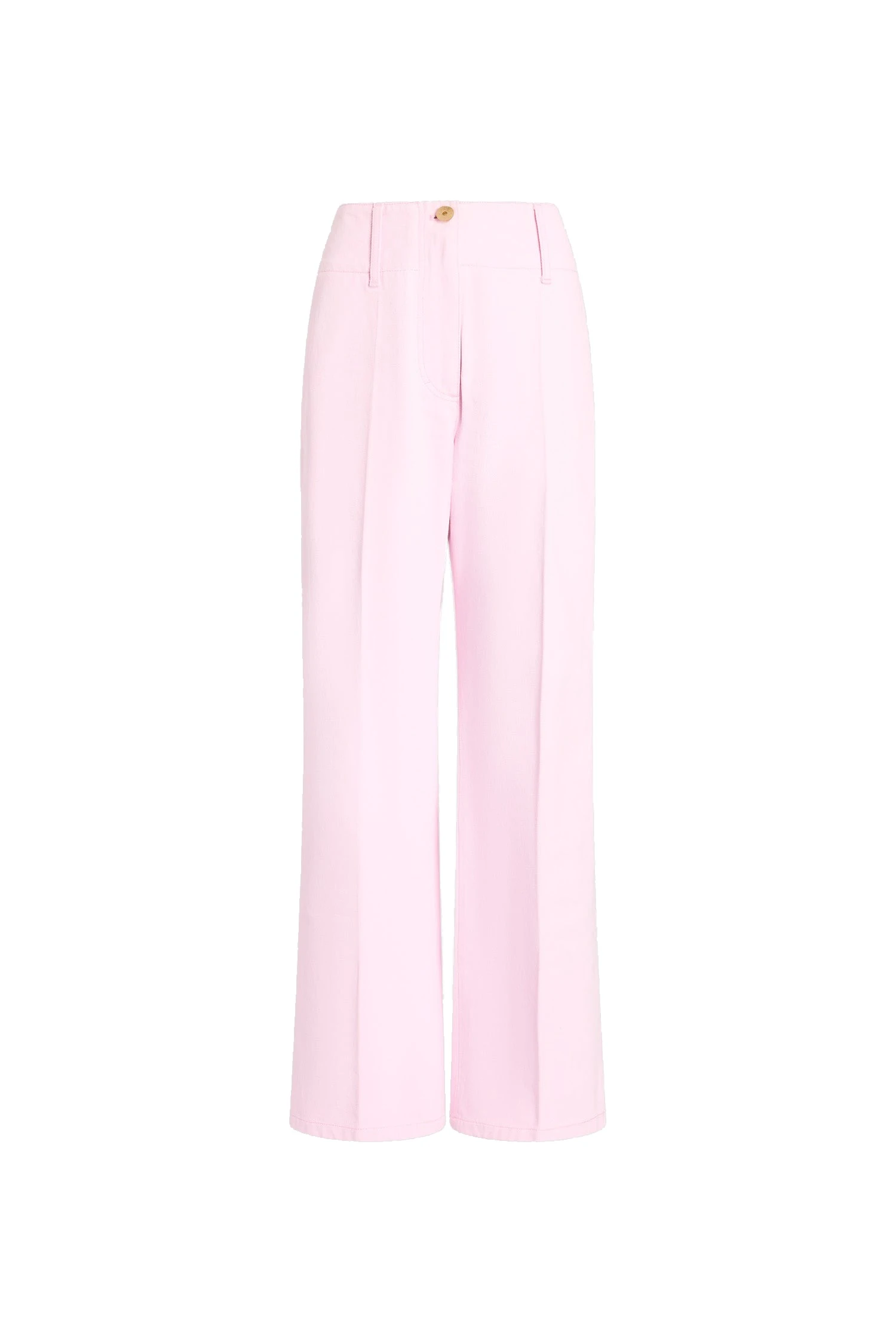 Patou Organic cotton wide leg denim trousers in Pink Sunset | Pants | Luxury Shoes Patou Organic cotton wide leg denim trousers in Pink Sunset