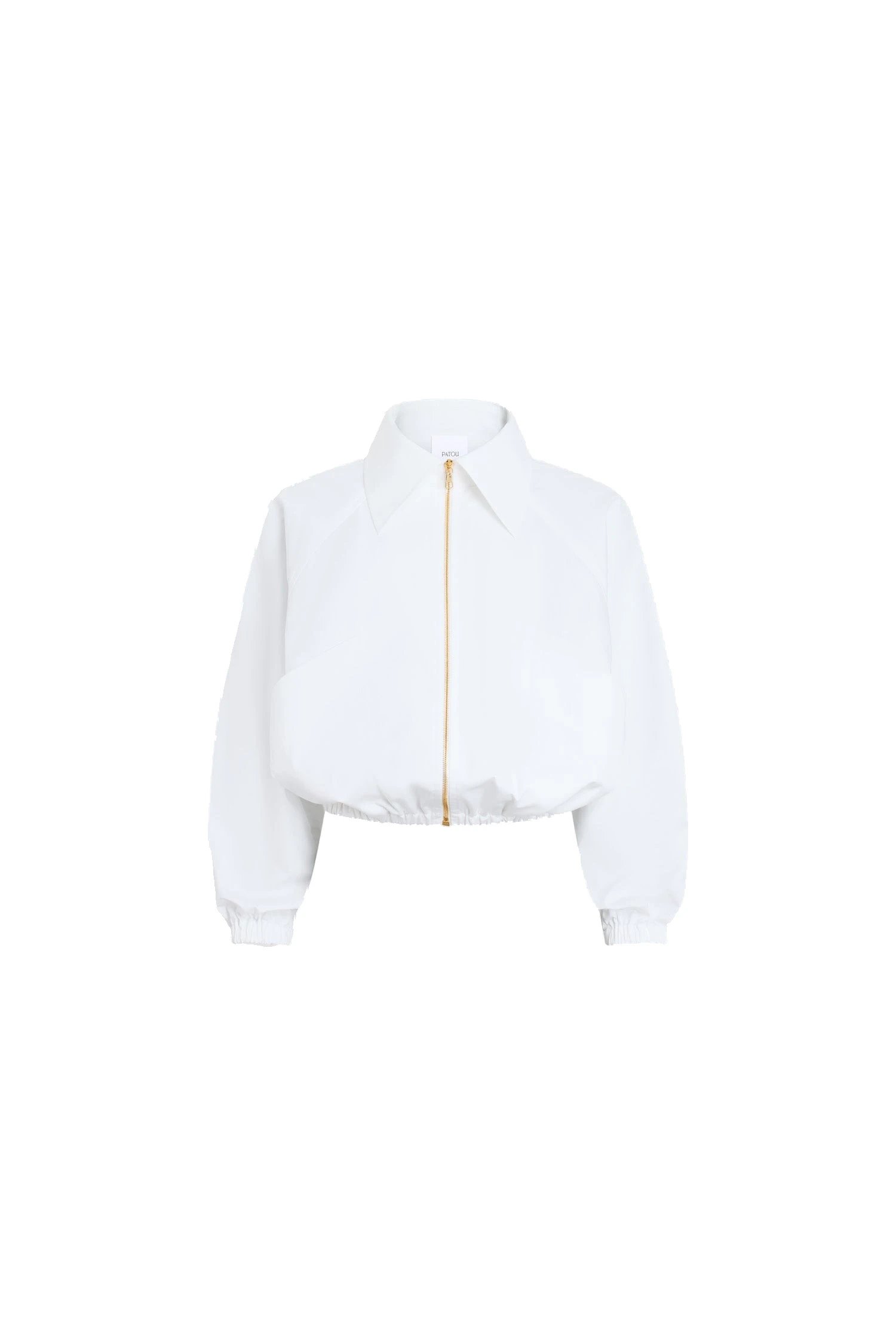 Patou Organic cotton zippered jacket in White | Jackets | Luxury Shoes Patou Organic cotton zippered jacket in White