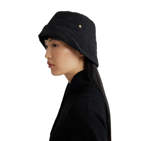 Patou bucket hat in Black recycled quilted nylon - Image 2