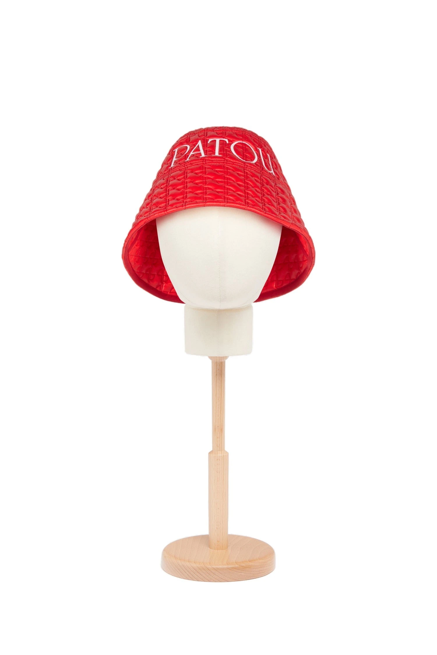 Patou Patou bucket hat in Red Ski Slope eco-friendly quilted nylon | Accessories | Luxury Shoes Patou Patou bucket hat in Red Ski Slope eco-friendly quilted nylon