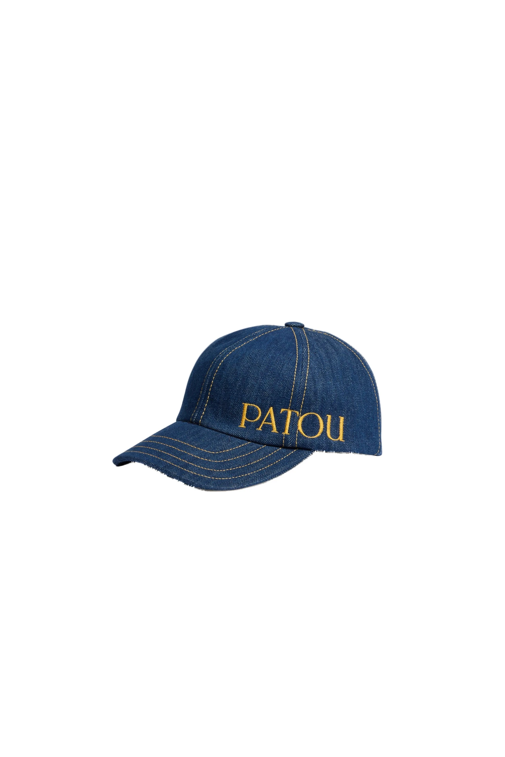 Patou Patou cap in Rodeo Blue organic cotton denim | Accessories | Luxury Shoes Patou Patou cap in Rodeo Blue organic cotton denim