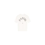 Patou Patou jacquard knit top in White eco-friendly cotton blend