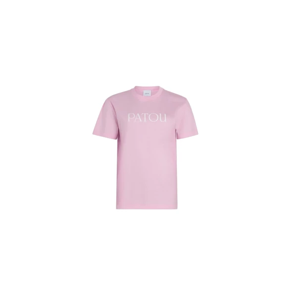 Patou Patou logo t-shirt in Primrose Pink organic cotton
