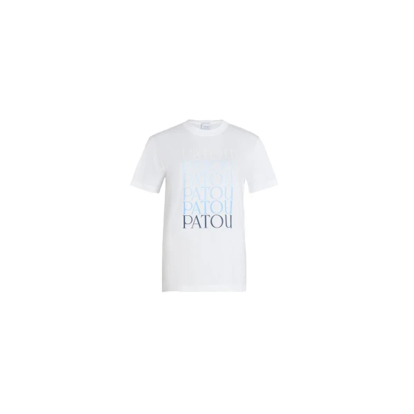 Patou Patou logo t-shirt in White organic cotton