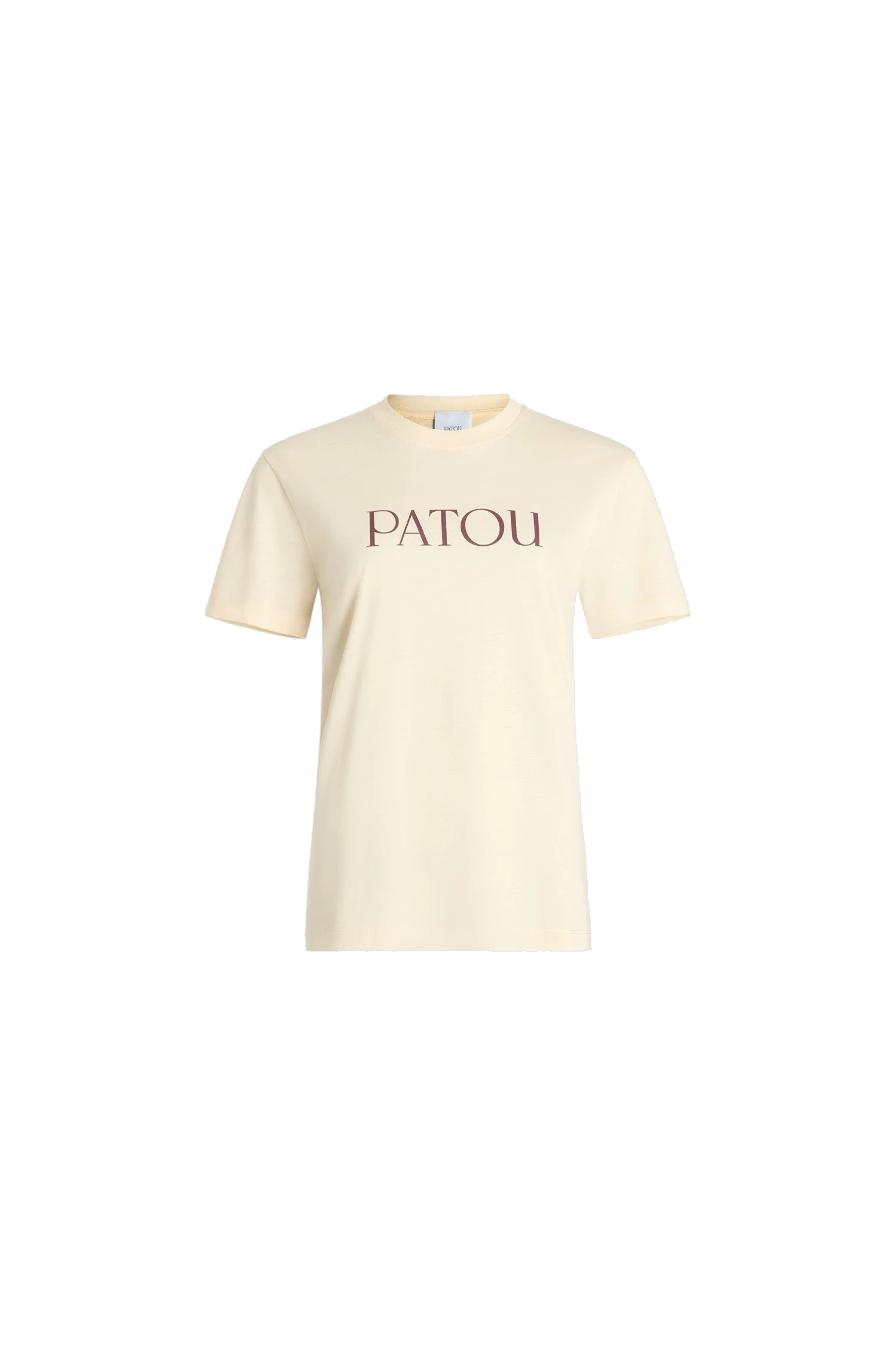 Patou Patou t-shirt in Snowberry White organic cotton | Tops | Luxury Shoes Patou Patou t-shirt in Snowberry White organic cotton