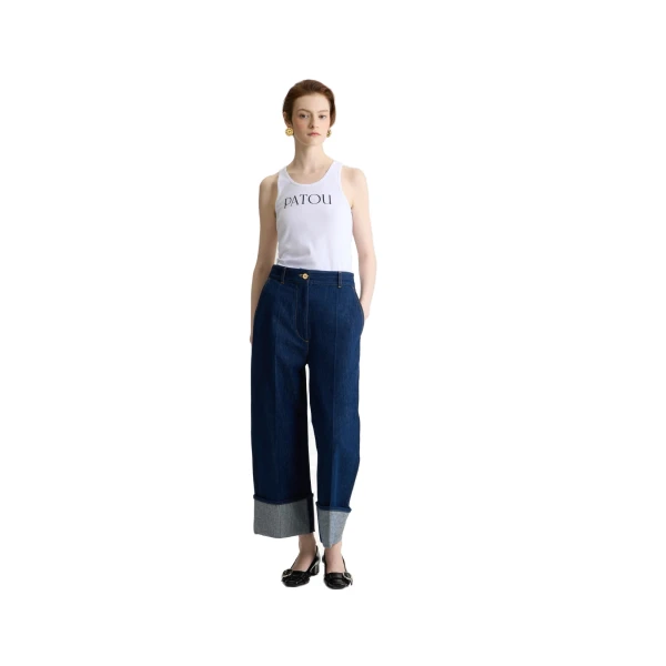 Patou tank top in White organic cotton - Image 2
