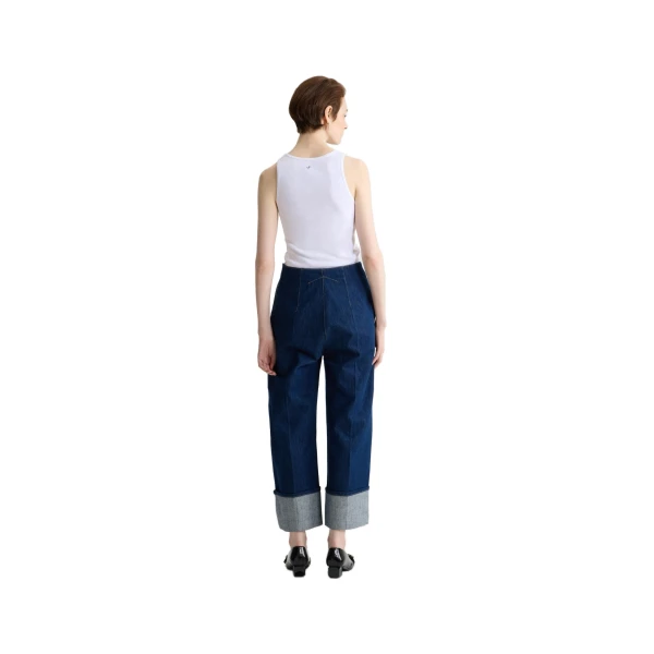 Patou tank top in White organic cotton - Image 3