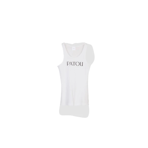 Patou tank top in White organic cotton