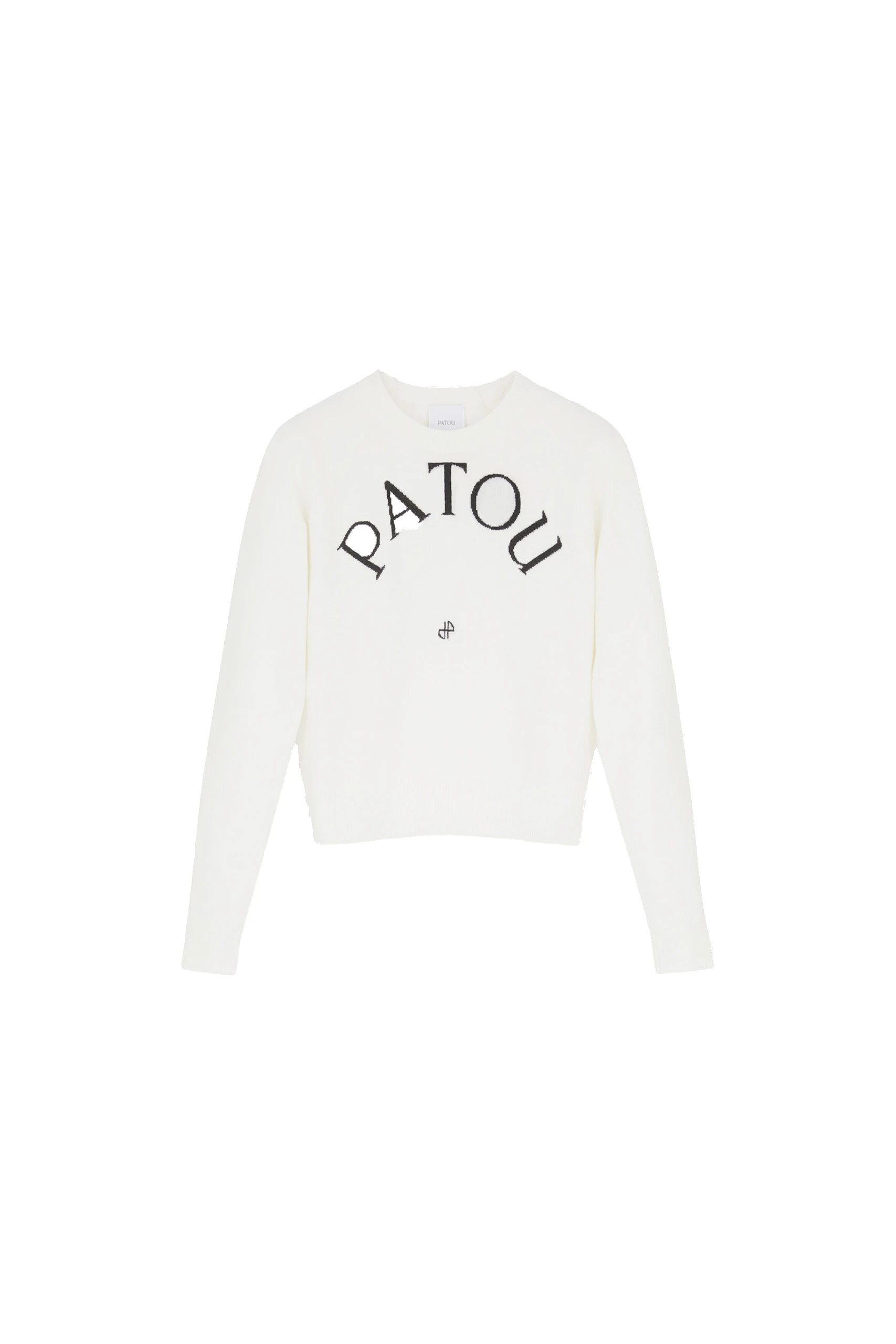 Patou Patou wool blend jumper in White | Knitwear | Luxury Shoes Patou Patou wool blend jumper in White