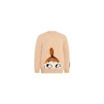 Patou Patou x Moomin Little My wool blend jumper in Little My Beige