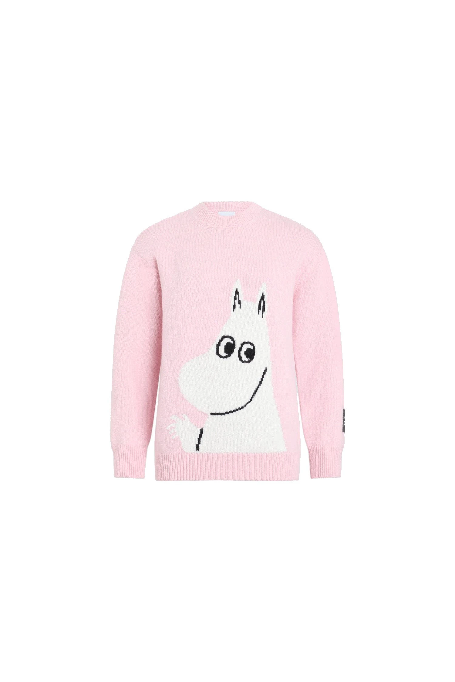 Patou x Moomin crewneck wool blend jumper | Luxury Shoes Patou Patou x Moomin crewneck wool blend jumper in Moomin Light Pink