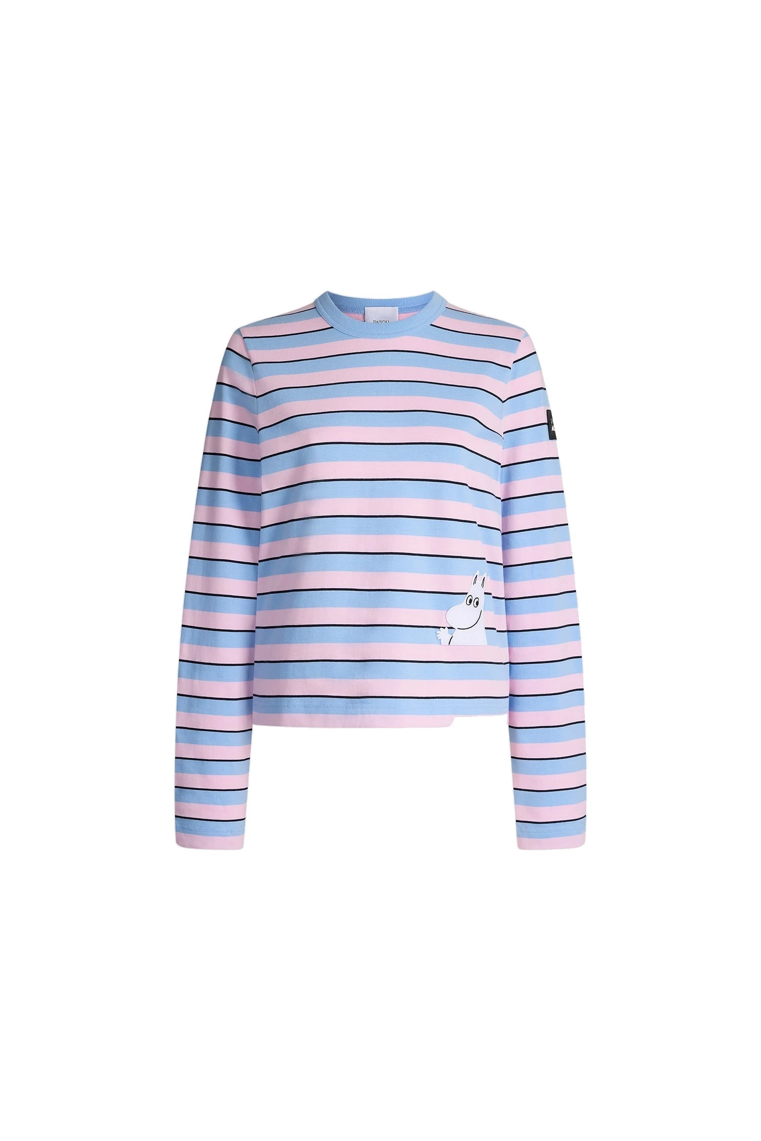 Patou x Moomin long sleeve organic cotton tee | Luxury Shoes Patou Patou x Moomin long sleeve organic cotton tee in Moomin Stripes