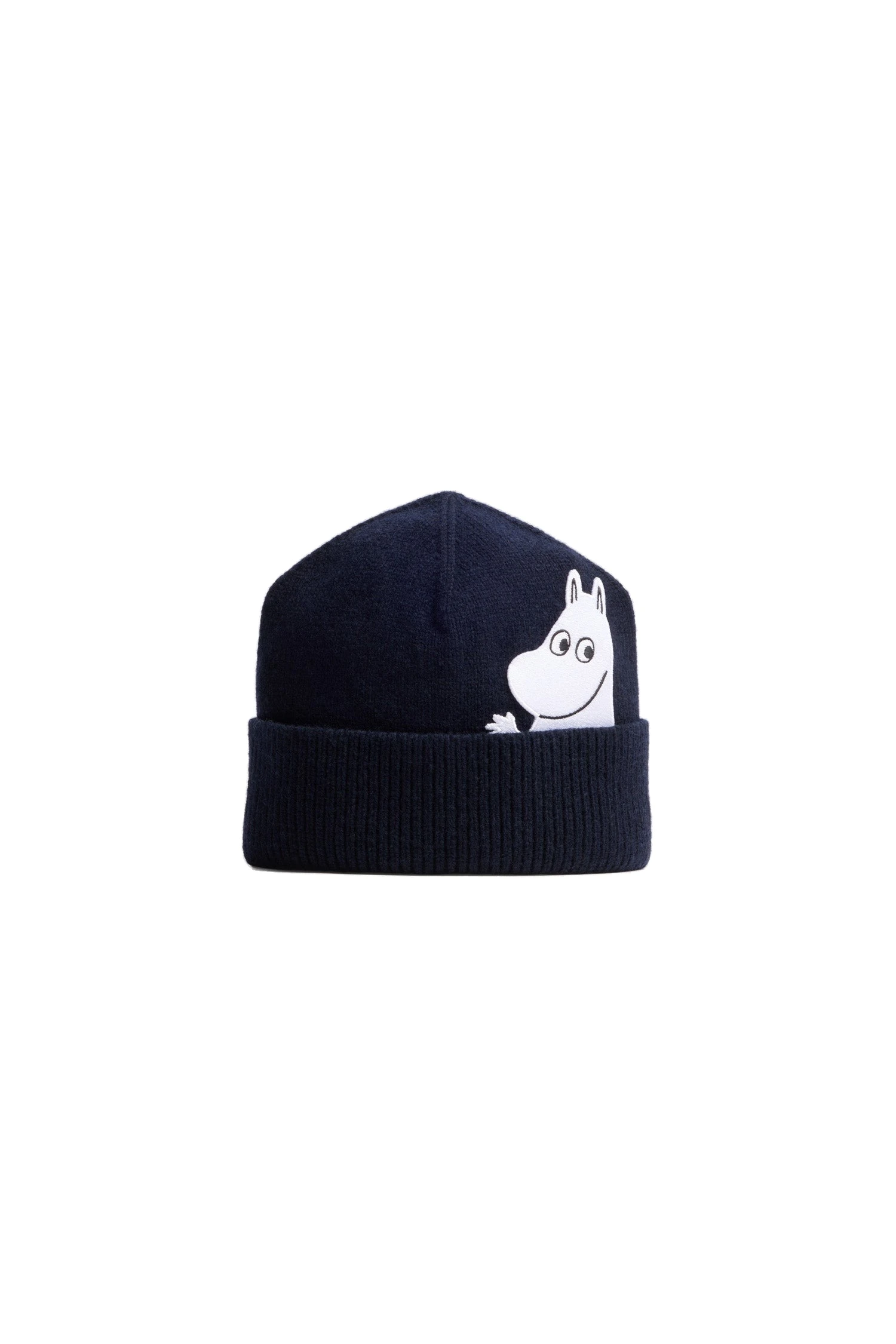 Patou Patou x Moomin wool blend beanie in Moomin Navy | Accessories | Luxury Shoes Patou Patou x Moomin wool blend beanie in Moomin Navy