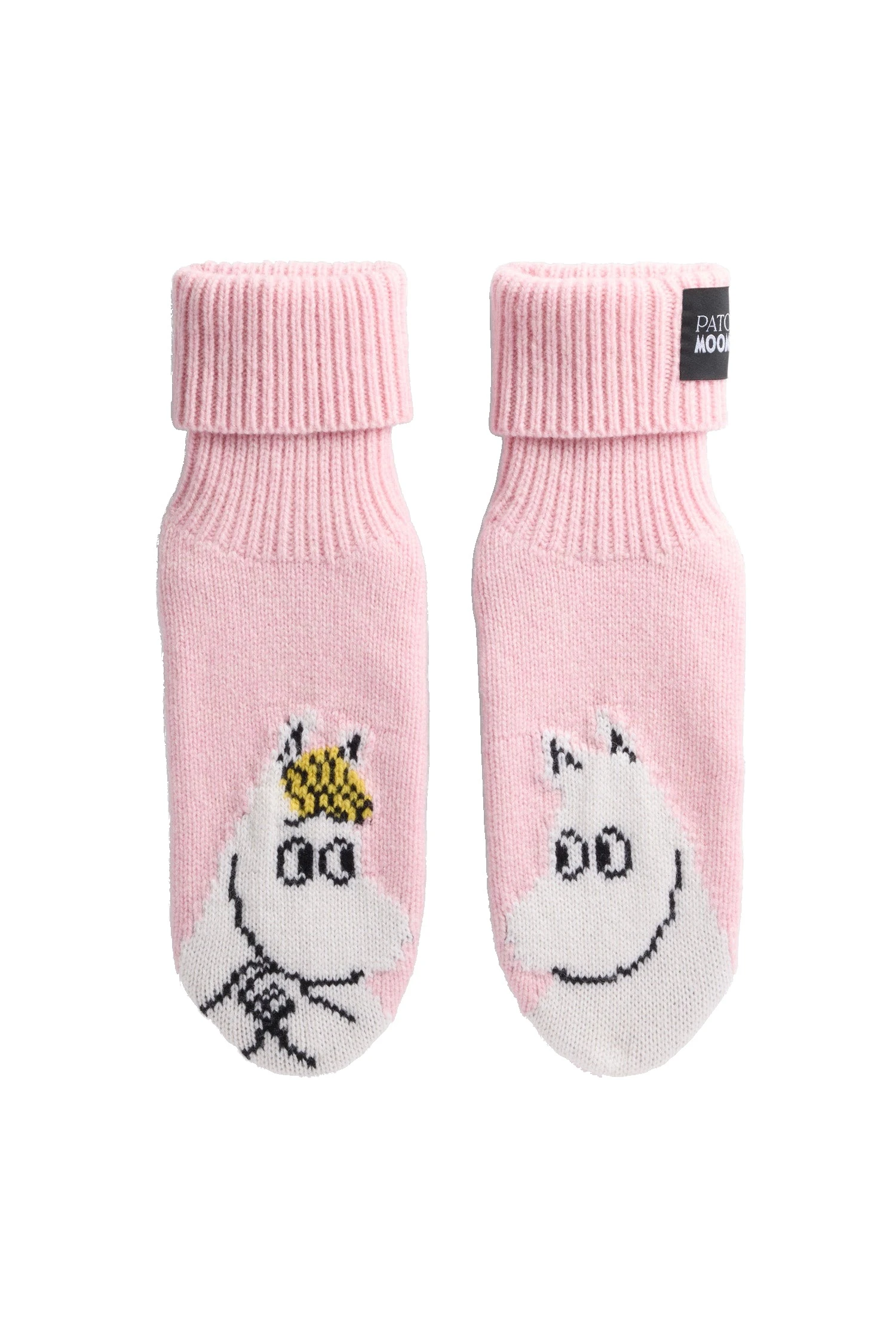 Patou Patou x Moomin wool blend slippers in Moomin Light Pink | Accessories | Luxury Shoes Patou Patou x Moomin wool blend slippers in Moomin Light Pink