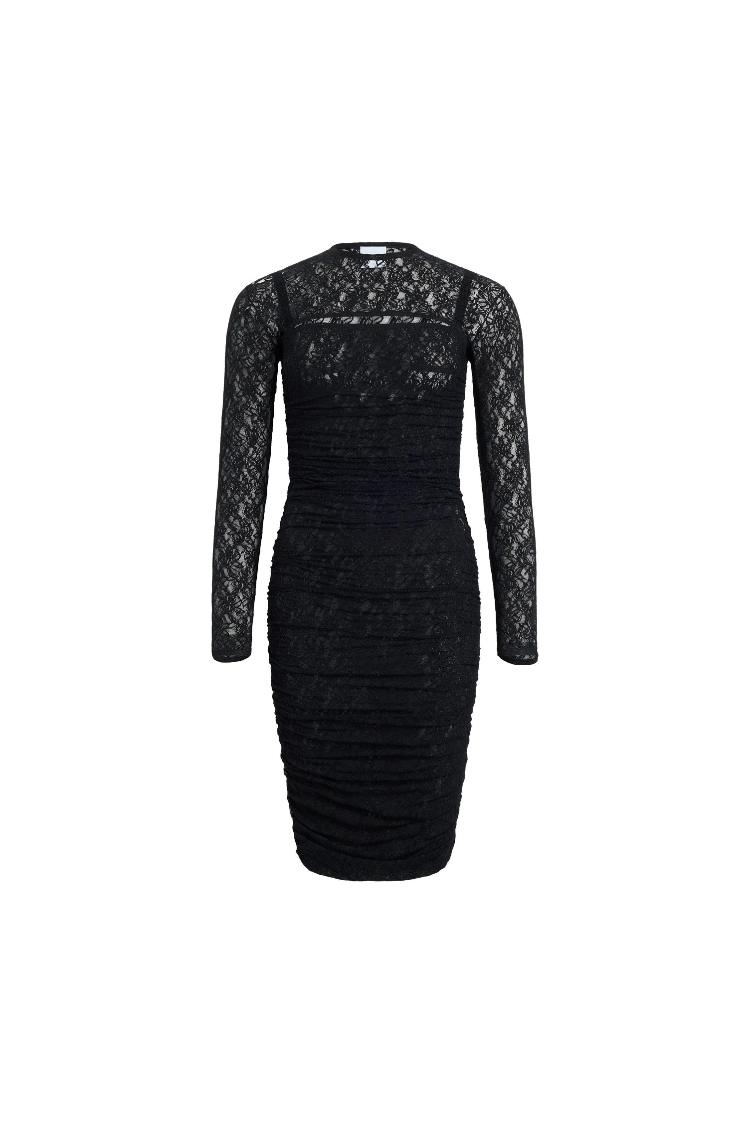 Patou Polyamide lace twinset mini dress with detachable top in Black | Dresses | Luxury Shoes Patou Polyamide lace twinset mini dress with detachable top in Black