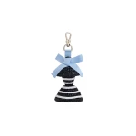 Patou Raffia Patou silhouette charm in Black