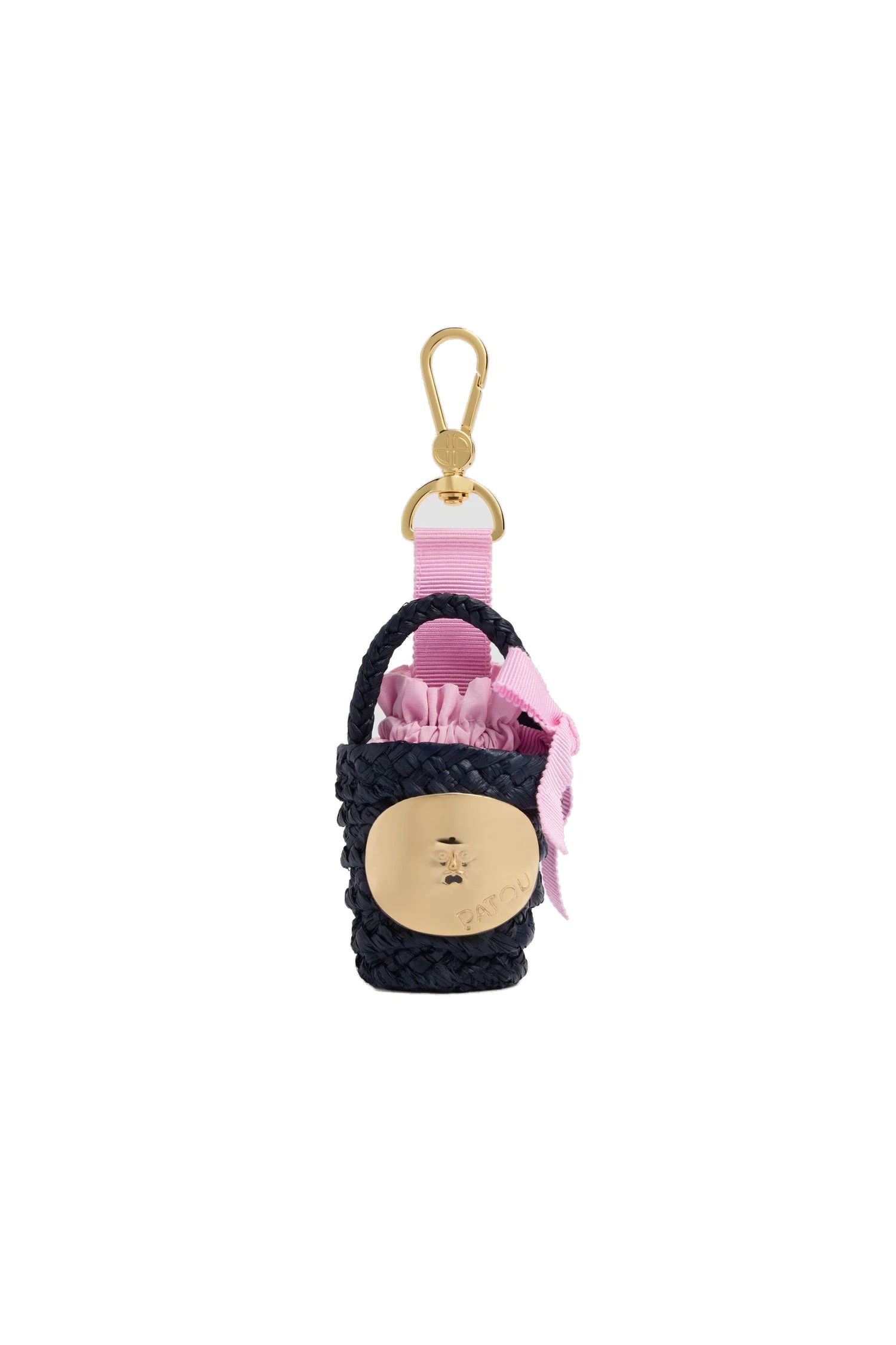 Patou Raffia bucket bag charm in Deep Sea Blue | Bags | Luxury Shoes Patou Raffia bucket bag charm in Deep Sea Blue