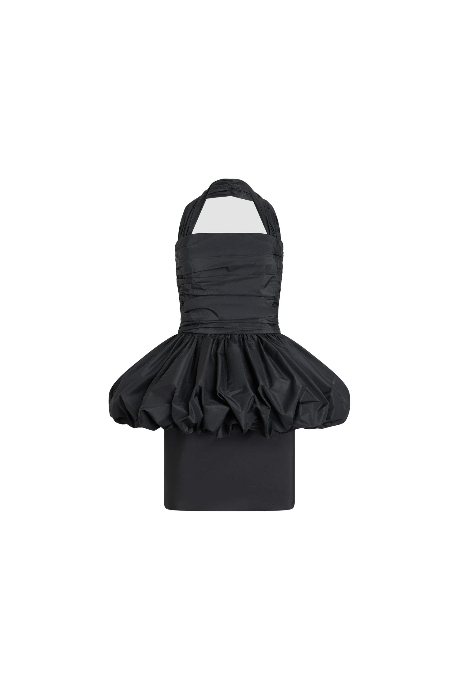Patou Recycled faille backless mini bloomer dress in Black | Dresses | Luxury Shoes Patou Recycled faille backless mini bloomer dress in Black