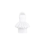 Patou Recycled faille backless mini bloomer dress in White