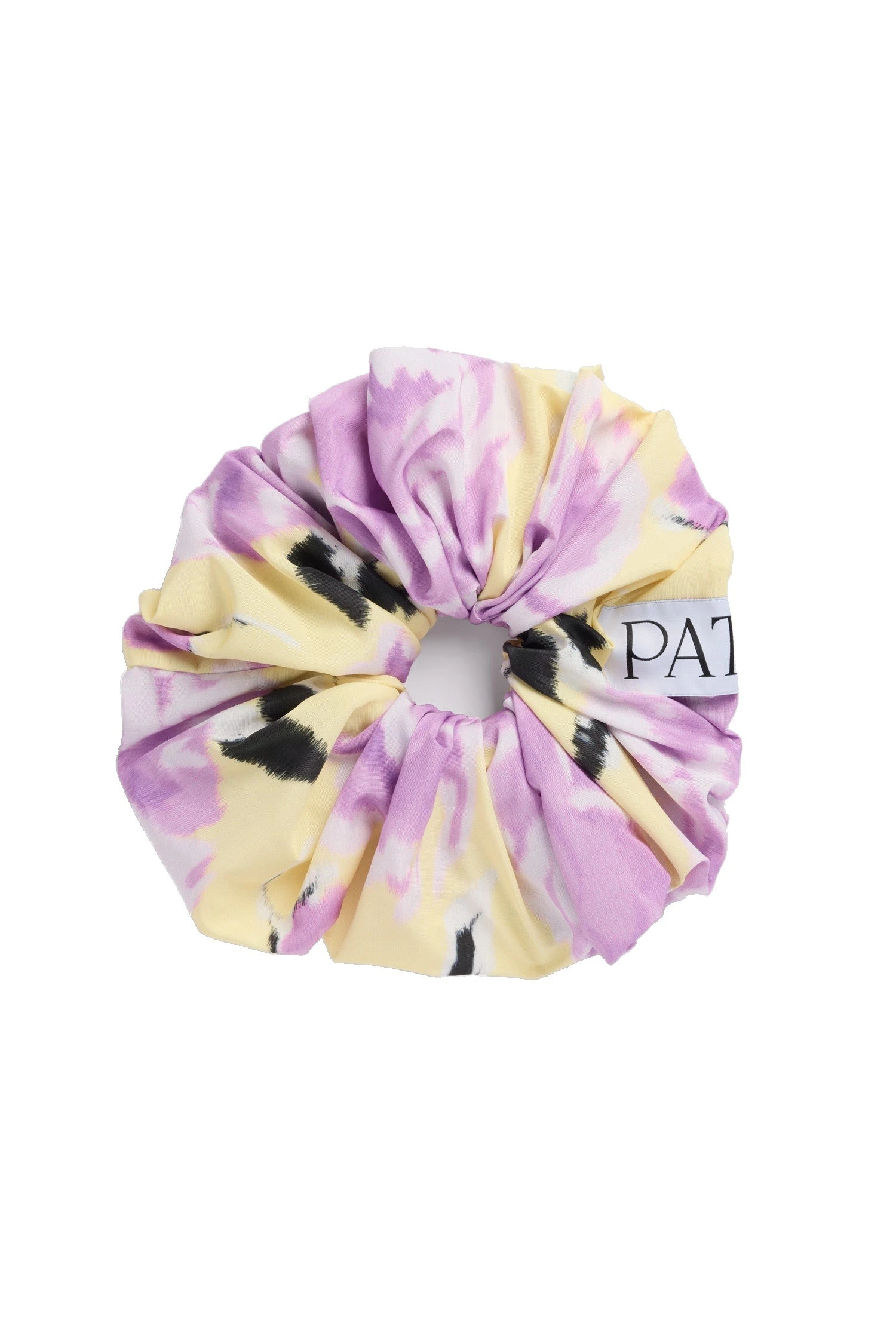 Patou Recycled faille maxi scrunchie in Peony Garden | Accessories | Luxury Shoes Patou Recycled faille maxi scrunchie in Peony Garden