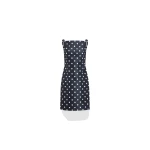 Patou Recycled faille midi sheath dress in Meteorite Blue
