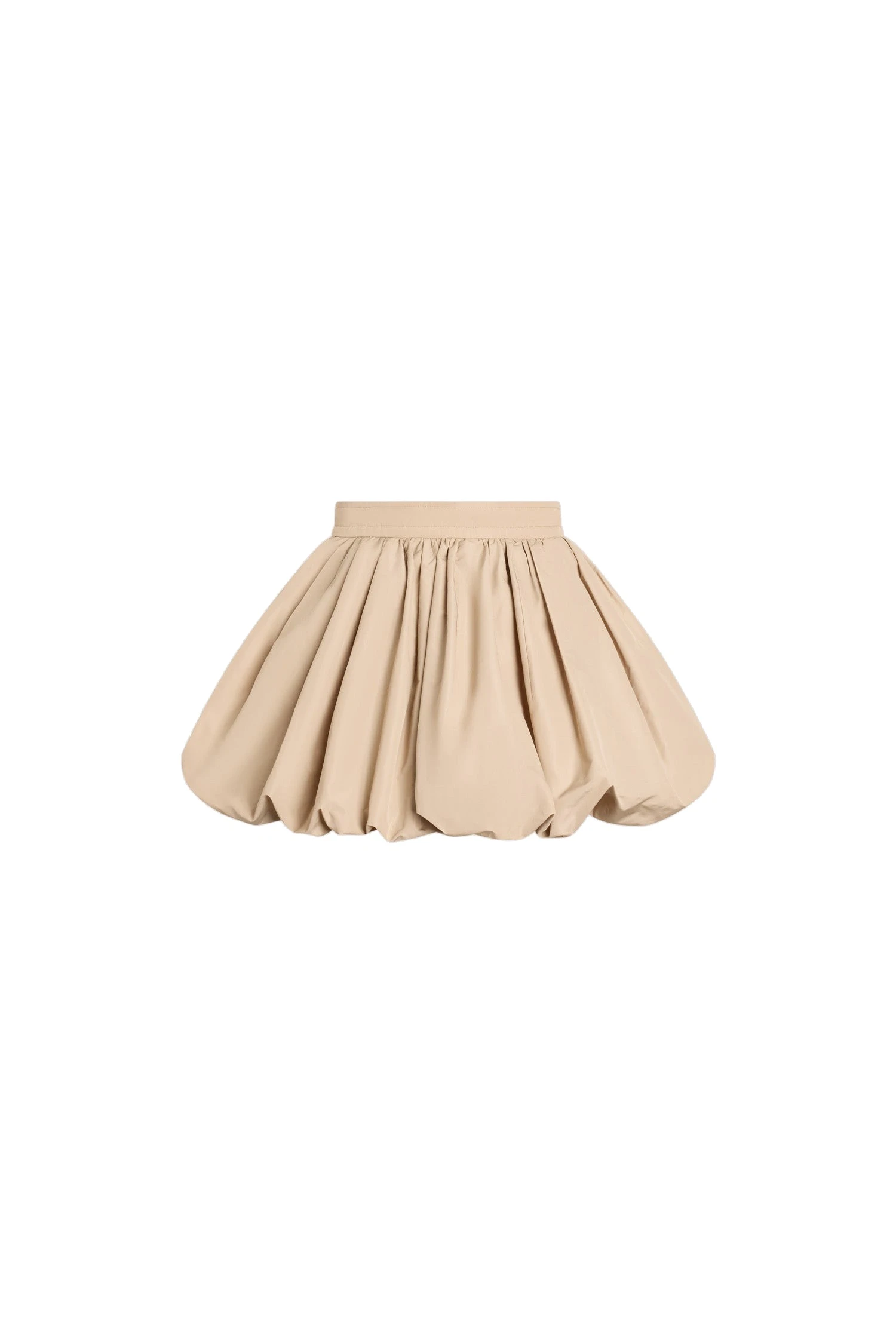 Patou Recycled faille mini bloomer skirt in Dune | Skirts | Luxury Shoes Patou Recycled faille mini bloomer skirt in Dune