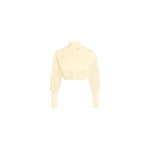 Patou Recycled faille short safari shirt in Citrus Blossom