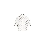 Patou Recycled faille short-sleeved blouse in Cloud Dancer