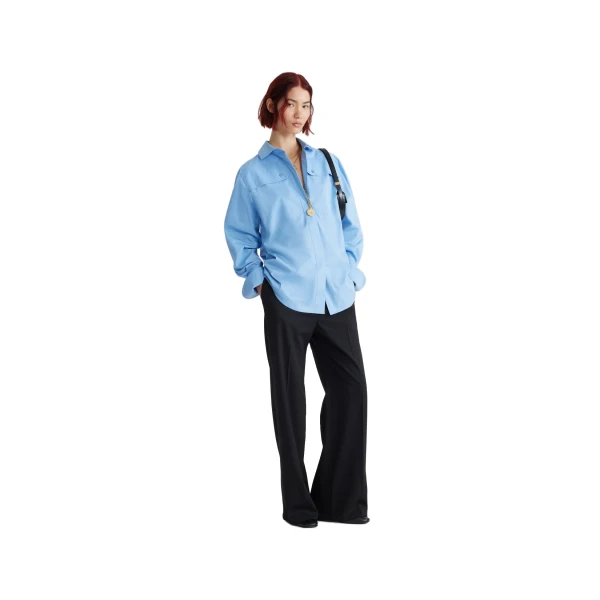 Safari shirt in Airy Blue organic cotton - Image 2