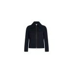 Patou Short zipped jacket in Navy Black lightweight recycled nylon