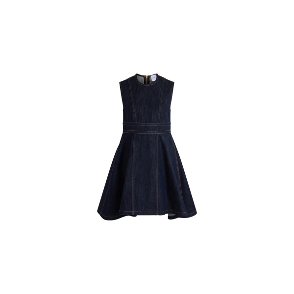 Patou Sleeveless denim dress in Moonrise Rodeo cotton